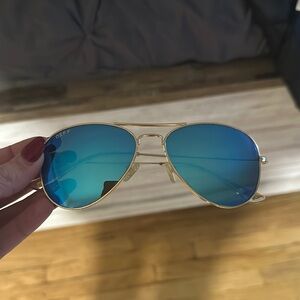 DIFF Blue Aviator Sunglasses
